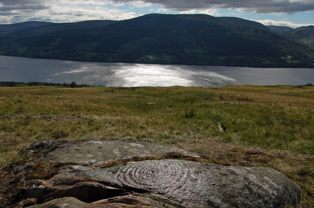 Rock art and landscape. Ben Lawers (Tayside) (Photograph by Aaron Watson).